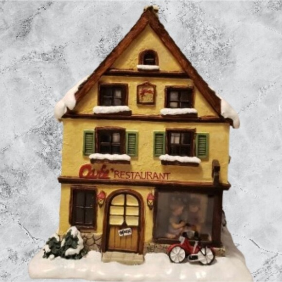 Berta Hummel "Cup of Cheer Cafe" 2003 Hawthorne Village Series - Picture 1 of 11